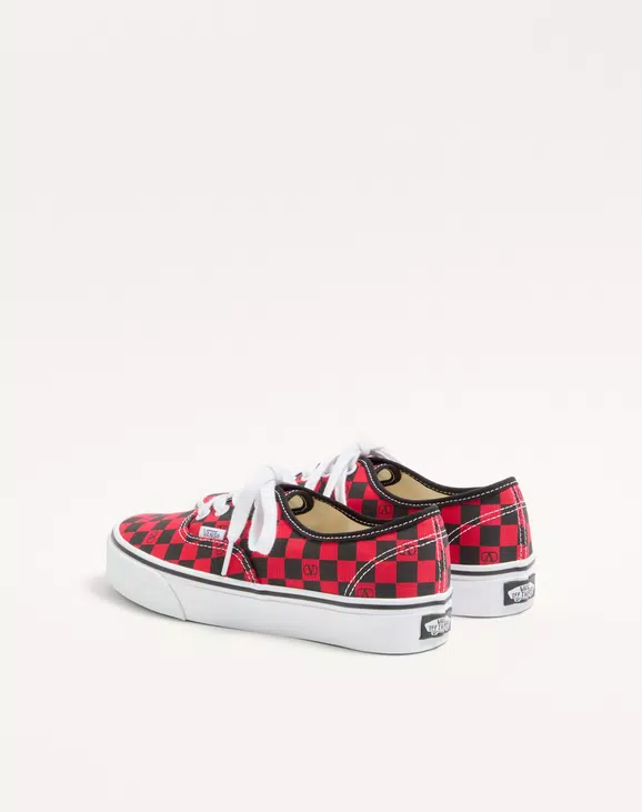 Valentino Valentino Garavani And Vans Low-Top Trainer In Fabric With VLogo Checkerboard Print - Image 4